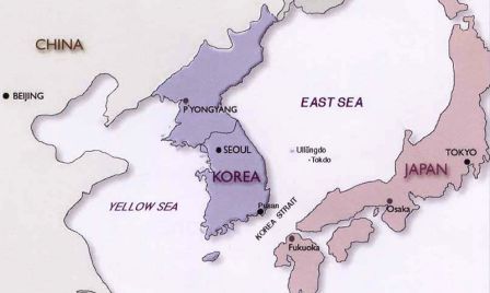 Japan Korea Map (c) http://www.lib.utexas.edu/maps/middle_east_and_asia/korea_eastsea01.jpg